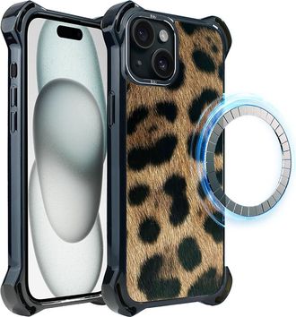 OEM Funda Ibizu Dropguard Ultra Para Iphone 15 Plus Con Magsafe, Dise&ntilde;o Call Of The Wild, Estampado De Leopardo