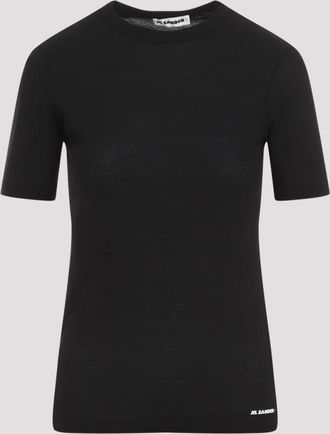 Jil Sander Black Cotton T-Shirt