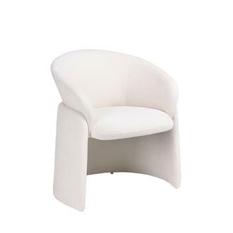 Klast Silla de comedor de tela beige 72 cm x 77 cm