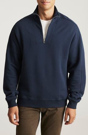 Mavi Half Zip Sweatshirt in Total Eclipse at Nordstrom, Size X-Large