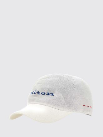 Kiton Cappello da baseball in misto cotone con logo Kiton