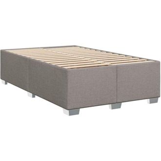 vidaXL Estructura De Cama Sin Colch&oacute;n Tela Gris Taupe 120x190 Cm Vidaxl