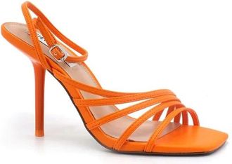 Steve Madden Sandalen met hoge hakken - Dames - Sandalen met hakken - Oranje - 36 EU - Schoenen