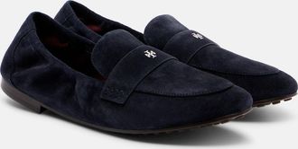 Tory Burch Logo suede loafers