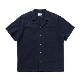Edmmond Studios Seer Short Sleeve Shirt - male - EDMMOND STUDIOS - Short Sleeve Shirts - Blue - XL - Shirts