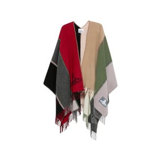 Vivienne Westwood Orb-print Blanket Poncho