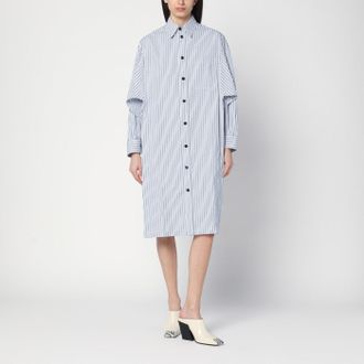 Bottega Veneta Midi shirt dress with striped pattern