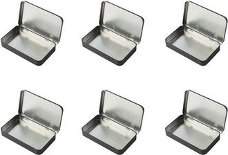 OEM Caja Met&aacute;lica De 6 Piezas, Caja Met&aacute;lica Con Tapa, Caja Met&aacute;lica Multifuncional, 1592,4 Cm, Joyas, Llaves, Etc, Color Negro