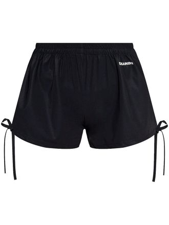 Dsquared2 Shorts met logoprint - Zwart