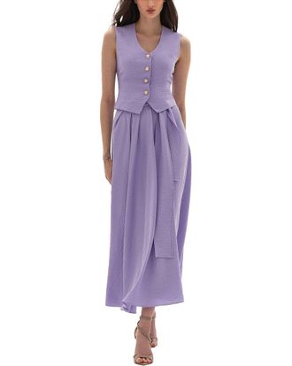 BGL Fashion Bgl Vest & Skirt Set