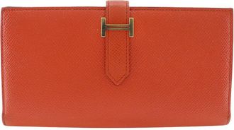 Herm&egrave;s Pre-owned Hermes Epsom Bearn Soufflet Wallet Ladies TO2OGS0IPSN79XEJ