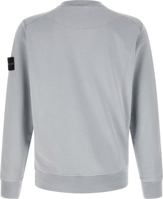 Stone Island Organic Cotton Crew Neck Sweatshirt - Gray
