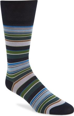 Paul Smith Leonardo Silk Blend Dress Socks in Navy at Nordstrom