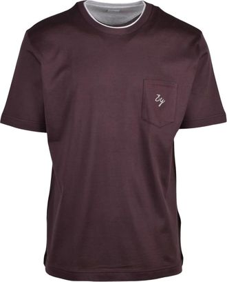 Eleventy Hombre, Camisetas, P&uacute;rpura, Talla: S
