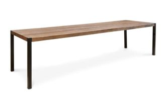 PIB Gran mesa de comedor de madera marron