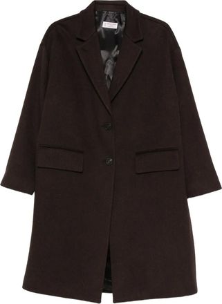 Alberto Biani Cappotto monopetto - Marrone