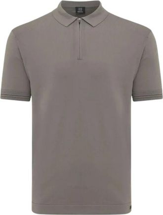 Genti Polo Zip Cool Dry - Heren - Polos - Bruin - 3XL - Tops