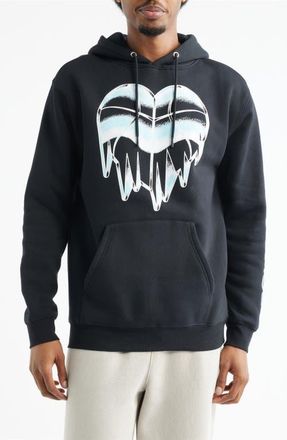 Overtime Cold Hearts Iced Pullover Hoodie in Black at Nordstrom, Size Xx-Large