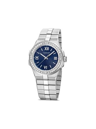 Chopard Alpine Eagle 36mm - women - stainless steel/Diamond - One Size - Blue