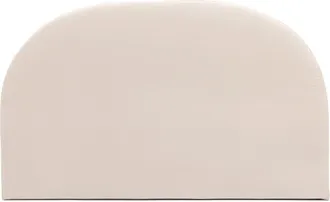 DRAWER Cabecero de tela de chenilla media luna L150cm - Beige