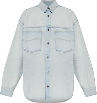 Balenciaga Denim Overshirt - Heren - Spijkeroverhemden - Blauw - S - Denim - Overhemden