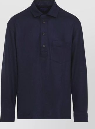 Ralph Lauren Purple Label cashmere relaxed-fit long-sleeve polo shirt