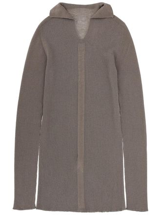 Rick Owens Tabard Newwool Ribbed Turtleneck