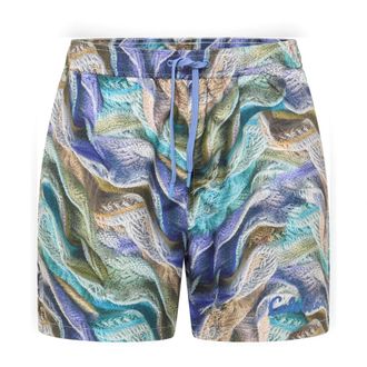 Carlo Colucci Zwemshort - Kunstmatige Brei - Heren - Strandmode - Blauw - 2XL - Polyester - Badmode