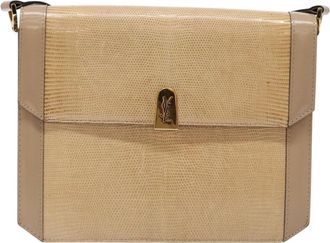 Saint Laurent Beige Leather Shoulder Bag (Pre-Owned)
