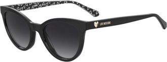 Love Moschino MOL079/S INA/9O Womens Sunglasses Black Size 52