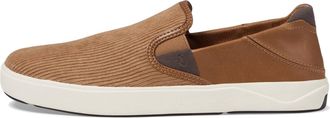 Olukai Mens Laeahi Kapa Sneaker In Tan/dark Wood