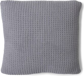 Barefoot Dreams CozyChic Waffle Knit Accent Pillow in Dove Gray at Nordstrom