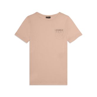 Freddy T-shirt manica corta con strass a forma di taschino FREDDY