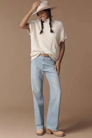 Mother The Maven Sneak High-Rise Straight-Leg Jeans