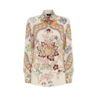Etro Silk Printed Shirt - female - Etro - Shirts - Multicolor - M - Blouses & Shirts