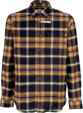 Timberland Long Sleeve Flannel Plaid Shirt - Heren - Casual Overhemden - Zwart - XL - Katoen - Overhemden