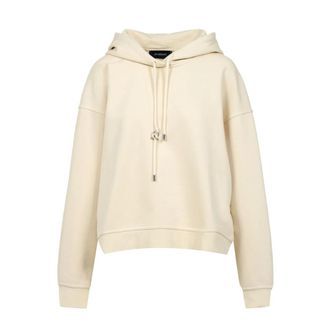 Sportmax Dames, Sweatshirts & Hoodies, Beige, Maat: M Katoen