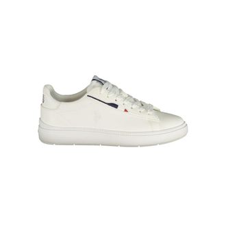 U.S.Polo Association White Polyester Womens Womens Sneaker