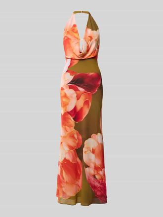 Forever New Maxikleid mit floralem Allover-Print Modell Marina in Orange, Gr&ouml;&szlig;e 34