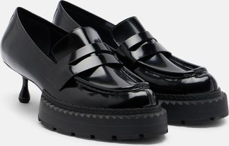 Comme Des Gar&ccedil;ons x Jimmy Choo leather loafer pumps