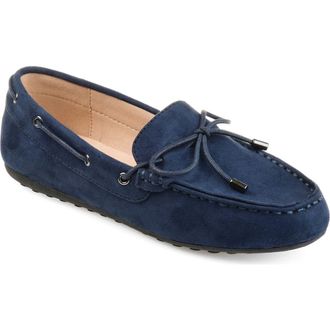 Journee Collection JOURNEE Thatch Slip-On Loafer in Navy at Nordstrom Rack, Size 11
