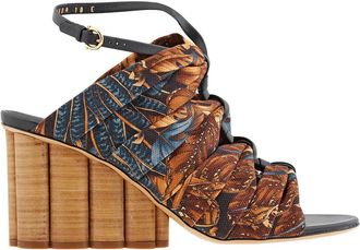 Ferragamo Ladies Detailed Runway Sandal