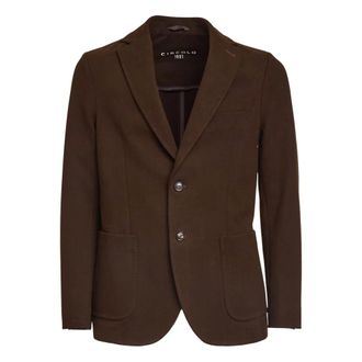 Circolo 1901 Formal Blazers, male, Brown, Size: L Light Fleece Blazer