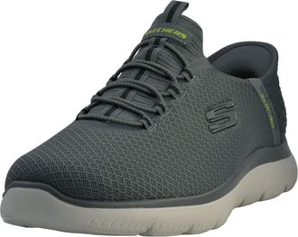 Skechers Mens Summits High Range Slip-in Sneakers, Charcoal, 11.5 X-Wide