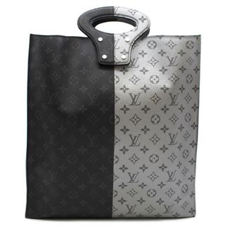 Louis Vuitton Black & Silver Split Monogram Runway Tote