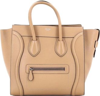 Celine Luggage Bag Grainy Leather Mini tote bag - Toni neutri