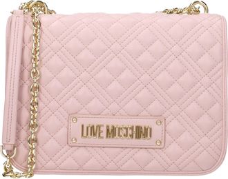 Love Moschino Borse a Spalla Donna Poliuretano Rosa