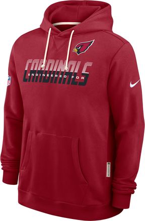 Nike Arizona Cardinals Sideline Standard Issue Nike Mens Dri-FIT NFL Pullover Hoodie in Red | 03AZ6ED9C-SX8