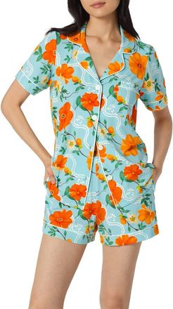 Bedhead Pajamas Print Stretch Organic Cotton Short Pajamas in Golden Breeze at Nordstrom, Size X-Small