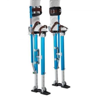 OEM Zancos Para Paneles De Yeso De Aluminio Ajustables 615 A 1023 Mm, Zancos De Trabajo Con Almohadillas, Capacidad De Carga 103 Kg, Patas De Goma Antides